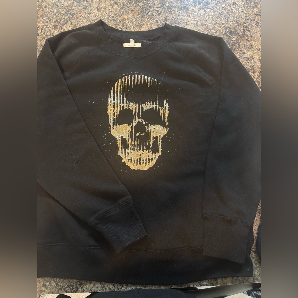 Maurices Black Top with Gold Details